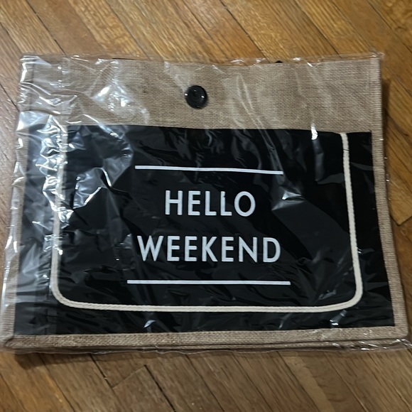 Brand new Hello weekend tote bag - Picture 3 of 4